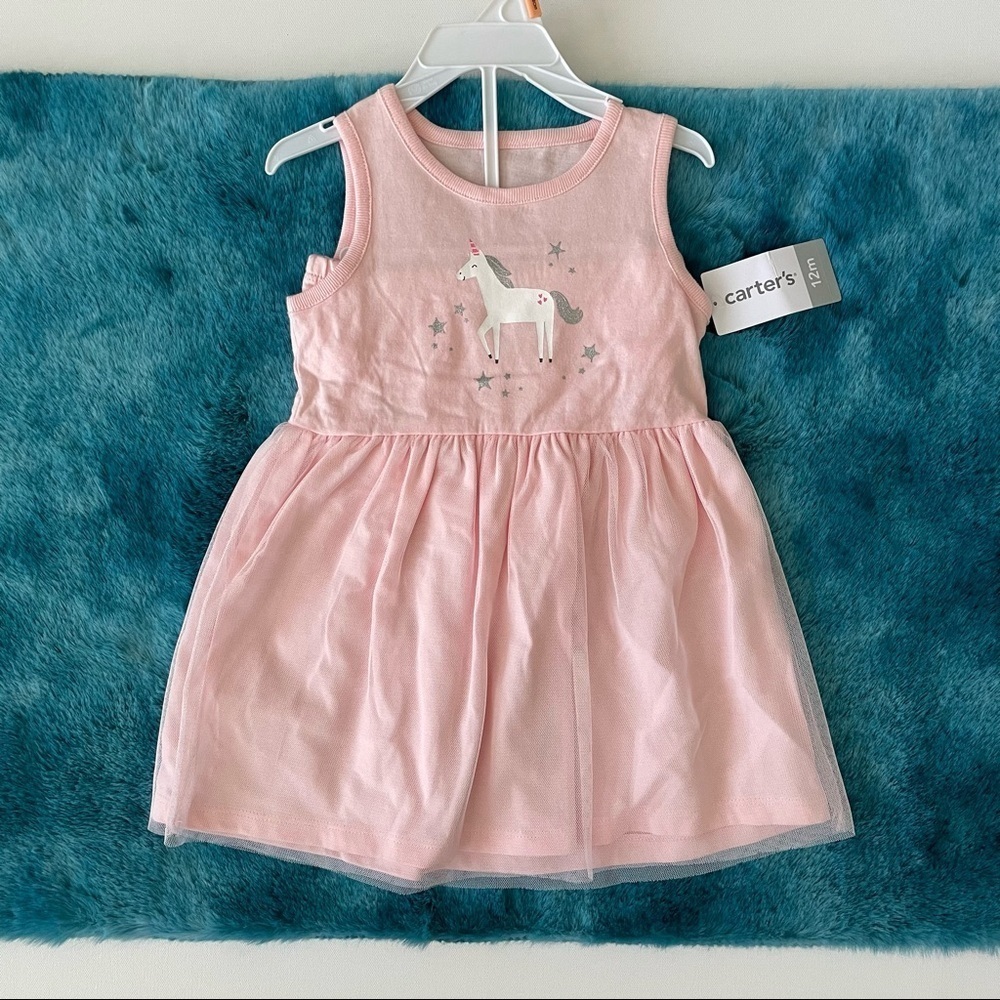Carter’s Baby Girl Dress Size 12 Months - Picture 2 of 7